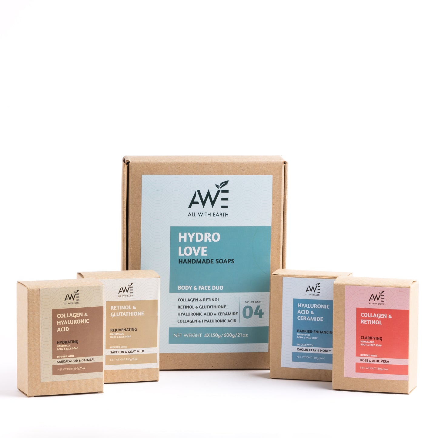 Hydro Love (Set of 4 Handmade Soaps)